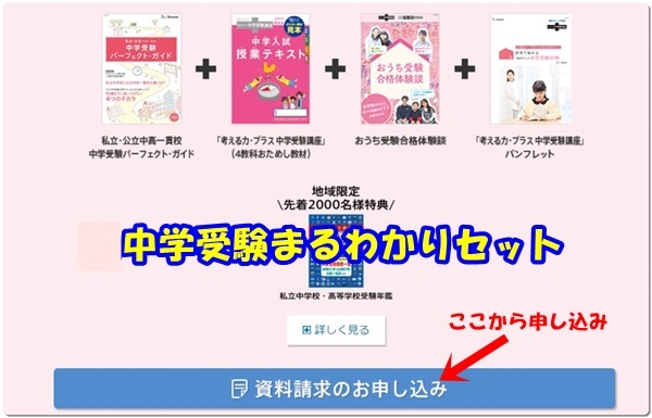 進研ゼミ,中学受験まるわかりセット,中学受験,中高一貫校,公立,私立